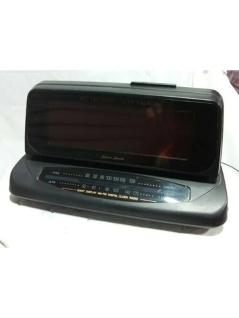 Lenoxx Sound CR-773 Digital AM/FM Alarm Clock Radio Compact Bedroom Tested Works